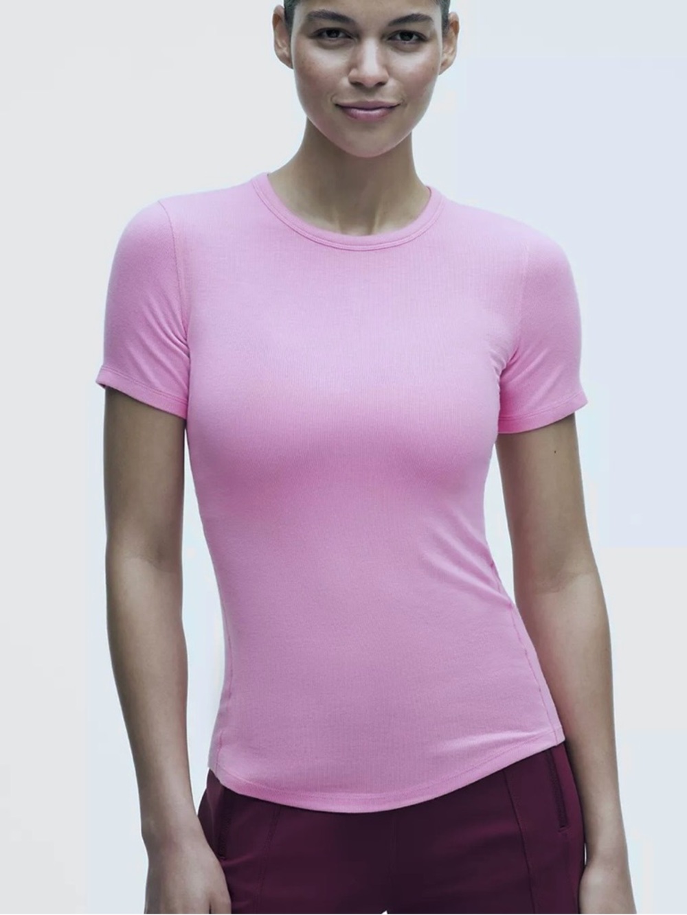 Lululemon Hold Tight Short-Sleeve Shirt rose lilly 10